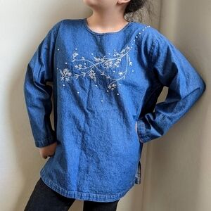 Vintage Long Sleeve Denim Shirt